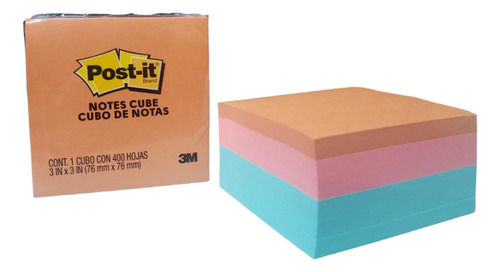 Imagen 1 de 3 de Notas Adhesivas Post It Colores 76mm X 76 Mm X 400 Hojas