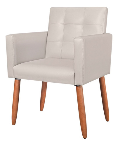 Cadeira Decorativa Resistente Confortável Sala Pequena