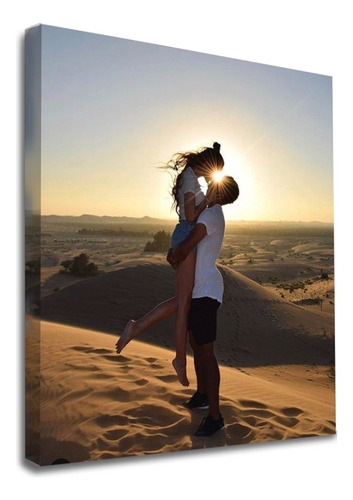 Cuadro Canvas Personalizado Imprime Foto 60x38.5cm Con Marco