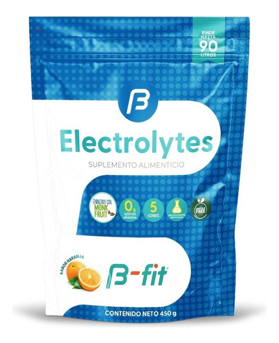 Electrolitos En Polvo Sabor Naranja Bfit