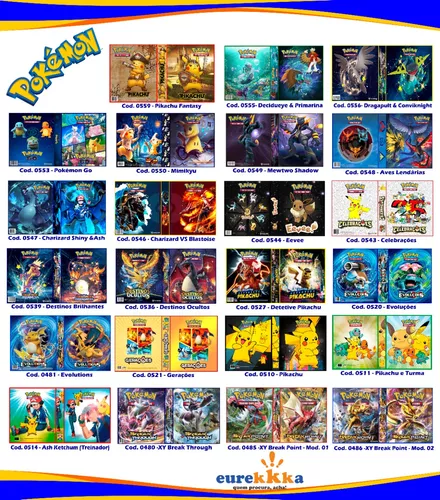 Pasta Album Tipo Fichário Pokémon - Trading Card Game Tcg