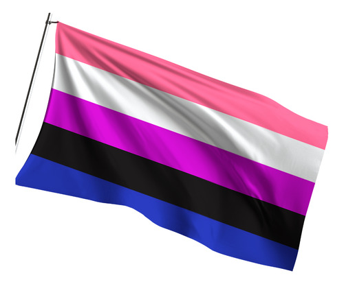 Bandeira Gêneros Fluídos - 0.70m X 1.00m - Uma Face