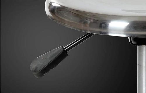 Taburete De Acero Inoxidable Base Ajustable Rotación De 360°