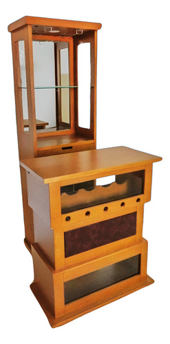 Cantina De Madera Chala Elegante Moderna |2 Piezas