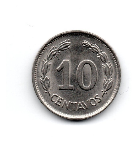 Ecuador Moneda 10 Centavos Año 1972 Km#76c