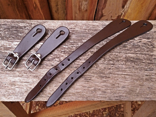 Correia De Espora Em Couro Fivela Inox Cutuqueira