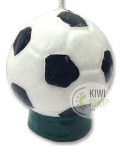 Vela Pastel Figura Balón Futbol Soccer Kiwisoccer