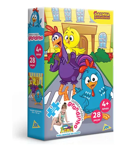 Disney Galinha Pintadinha 28 Pçs Educacional Infantil Jogo P