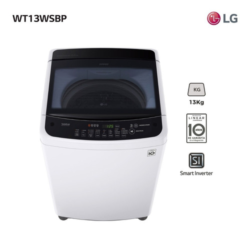 Lavarropas Superior LG 13 Kg Wt13wsbp - Garantía Oficial