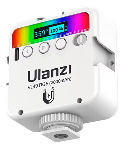 Ulanzi Vl49 Luz Led Rgb Mini Video Recargable Portátil
