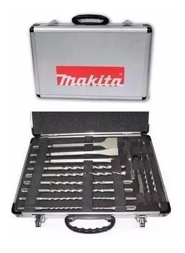 Juego Kit Mechas Cinceles Makita Sds Plus 17 Piezas D-19180 