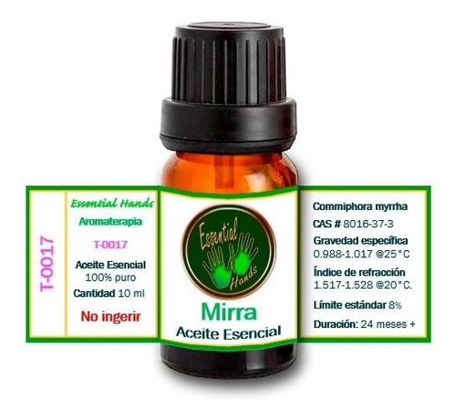 Imagen 1 de 2 de Mirra 10 Ml - Aceite Esencial - Aromaterapia