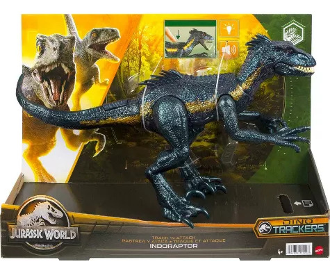 Indoraptor Rastrea Y Ataca Luz Y Sonido Jurassic World Dinos