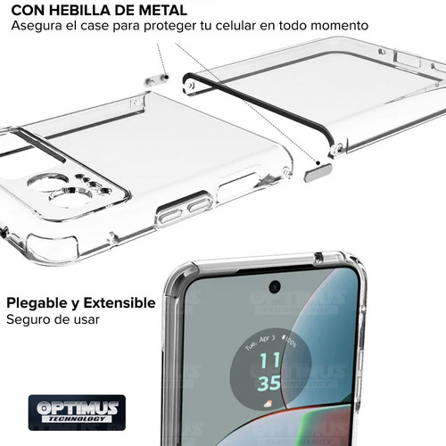 Estuche Protector Transparente Para Motorola Rarz 40 2023