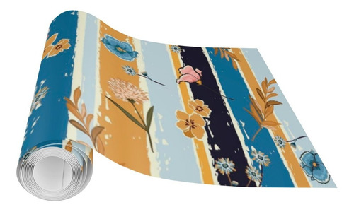 4 Cenefas Decorativas Adhesivas Pintura Flores Mod-530