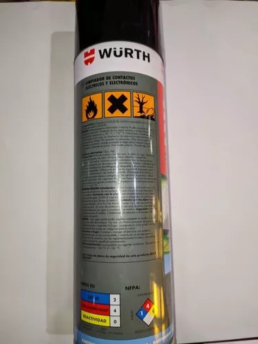 Wurth Colombia - ‼️Limpiador para contactos y componentes eléctricos y  Electrónicos‼️ • 2️⃣ en 1️⃣ Aplica para contactos eléctricos y electrónicos.  • Mantenimiento rápido. • Rápido secado, evaporando los restos de producto