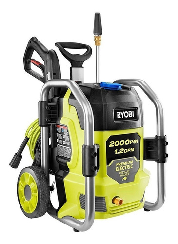 Hidrolavadora Eléctrica Ryobi Ry142022vnmverde Y Negra Con 