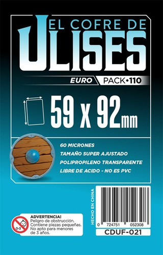 Protectores 59x92mm Euro (60 Micr) Cofre De Ulises X110