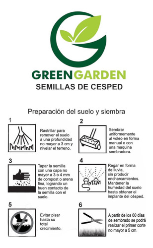 Semillas Césped 5 Kg Siempre Verde 4 Estaciones Premium