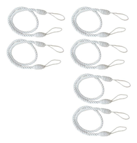 6 Pcs Tiebacks Cordón Para Cortinas