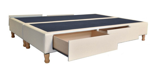 Base Sommier Box Somier Cama 1 Plaza 2 Cajones Entrega S/c*