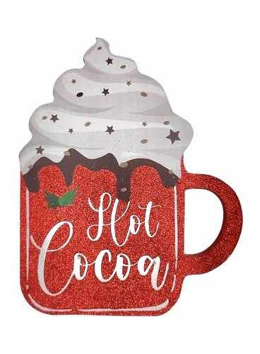 Portacaliente Taza Bebidas Decoracion Cocina Mesa Navideño