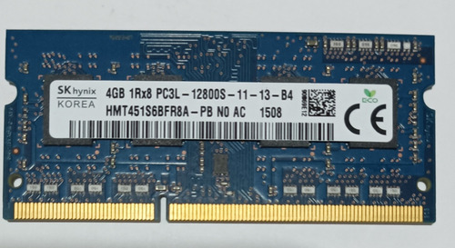 Memoria Ram 4 Gb Ddr3 1600mhz