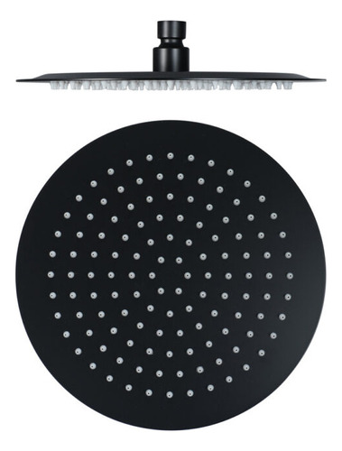 Flor De Ducha Daccord Linea Black Acero Baño Redondo