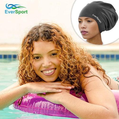 Gorro De Natación Grande Para Trenzas Y Rastas, Gorro De Nat