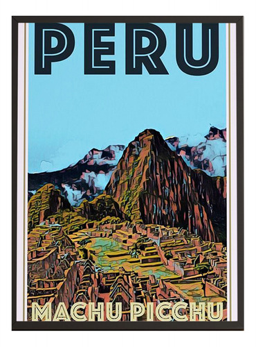 Quadro Peru Machu Picchu 1639