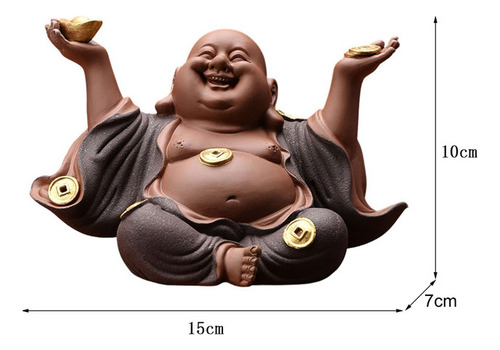 Buda De La Abundanci Cerámica Maitreya Buda Sonriente 10cm