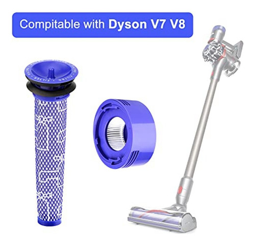 Paquete 6 Filtros Para Dyson V7, V8 Animal Y V8 Absolute