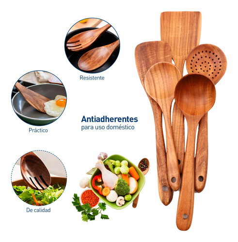 Bluelander Cucharas De Cocina Juego De Cucharas Para Cocinar