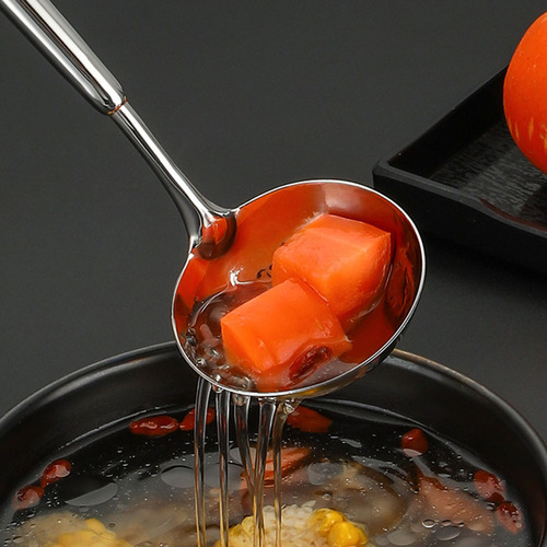 Cucharón De Sopa De Acero Inoxidable Con Mango Largo Para Co