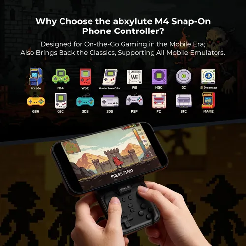 Controle De Vídeo Game Abxylute M4 Bluetooth Portátil | MercadoLivre