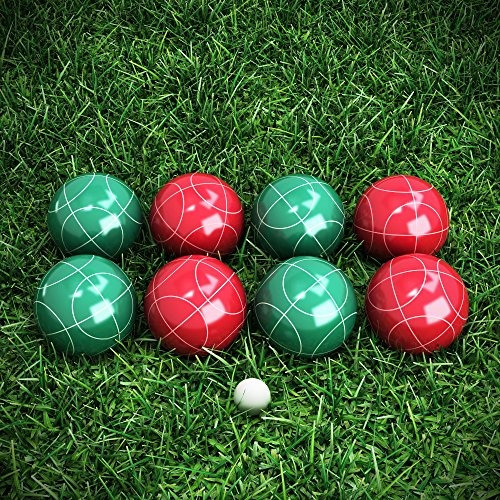 Bocce Ball Set- Outdoor Bocce Game Para Patio Trasero, Céspe