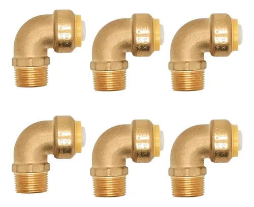 Hqmpc Accesorios Pex De 3/4 Pulgadas, Sin Plomo, Codo Pushfi