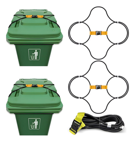 Suzile 2 Piezas De Cerradura De Cubo De Basura Resistente Pa