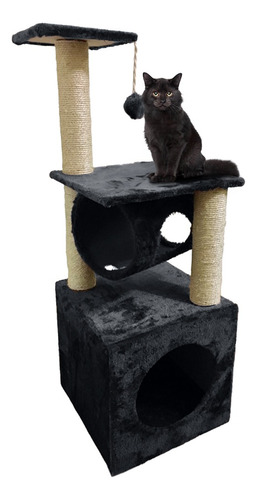 Arranhador Gato Elegance Caixa Toca Cor Preto