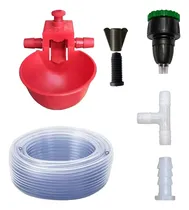Comprar Bebedouros Automático P Aves + Mangueira E Adaptador De 1u002F2 Cor Vermelho 0