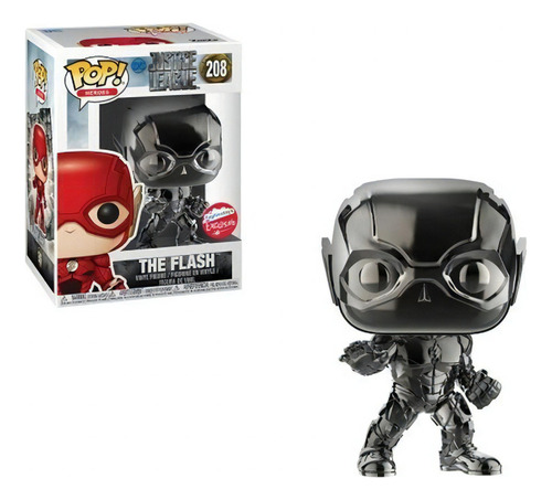 Funko Pop Justice League - The Flash Black Chrome 208