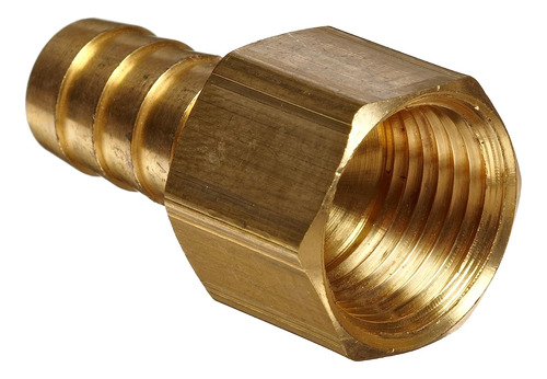 Brass Hose Fitting, Connector, 3/8  Barb X 1/4  Female ...