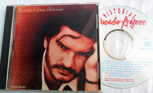 Ricardo Arjona - Historias * 1º Ed. 1994 Cd Impecable