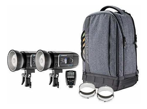 Westcott Fj400 Kit De Mochila Estroboscópica De 2 Luces Con 