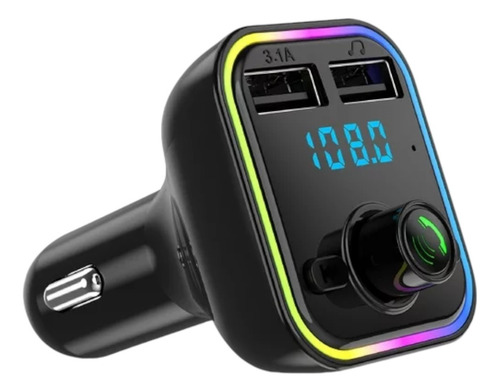 Transmisor Bluetooth Audio Manos Libres Doble Usb Cargador