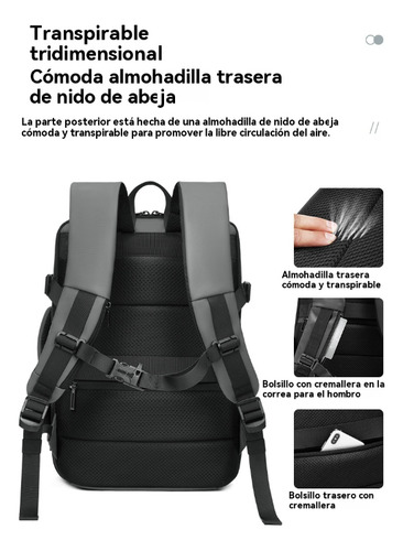 Cómoda Mochila De Viaje Para Hombre Con Computadora