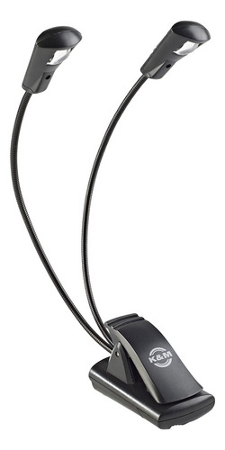 Konig And Meyer 12243 Luz De Atril Dos Brazos Un Led Color Negro