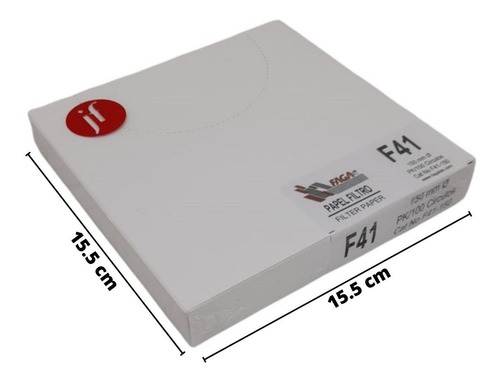 Papel Filtro Cuantitativo C/100 Fagalab F41-150