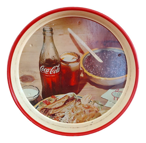 Charola Coca Cola Metalica Frijoles (Usado)