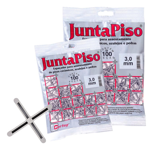 Kit 1000 Espaçador Juntapiso 3mm Cortag